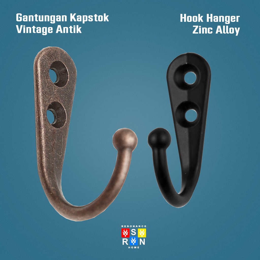 Kapstok Gantungan Baju Topi Antik Vintage / Hook Hanger Resonance Home