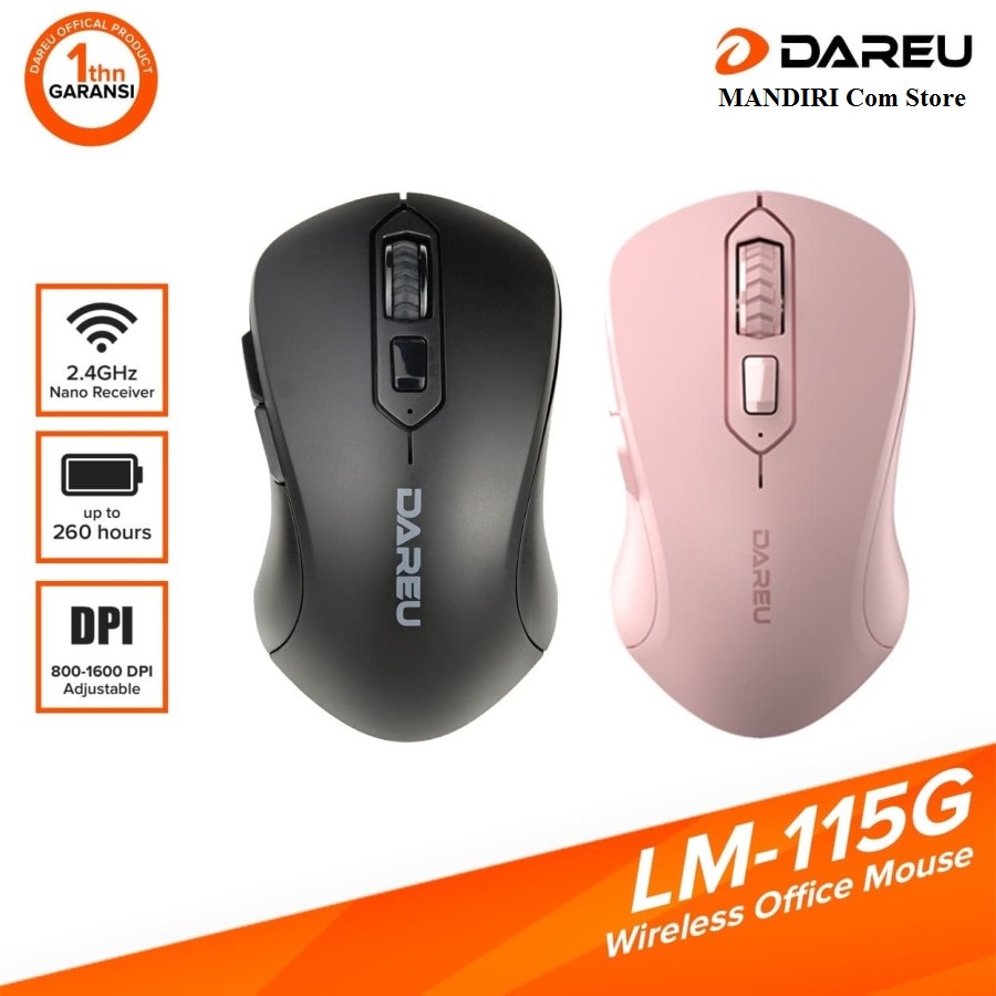 DAREU LM-115G Wireless Office Mouse