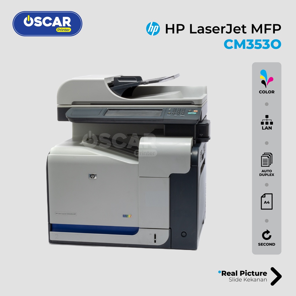 Printer Warna HP Laserjet CM3530 | MFP Print Copy Scan F4