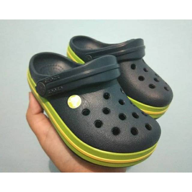 CROCS Original Sandal Anak Laki-laki / Boy NAVY / Biru Tua