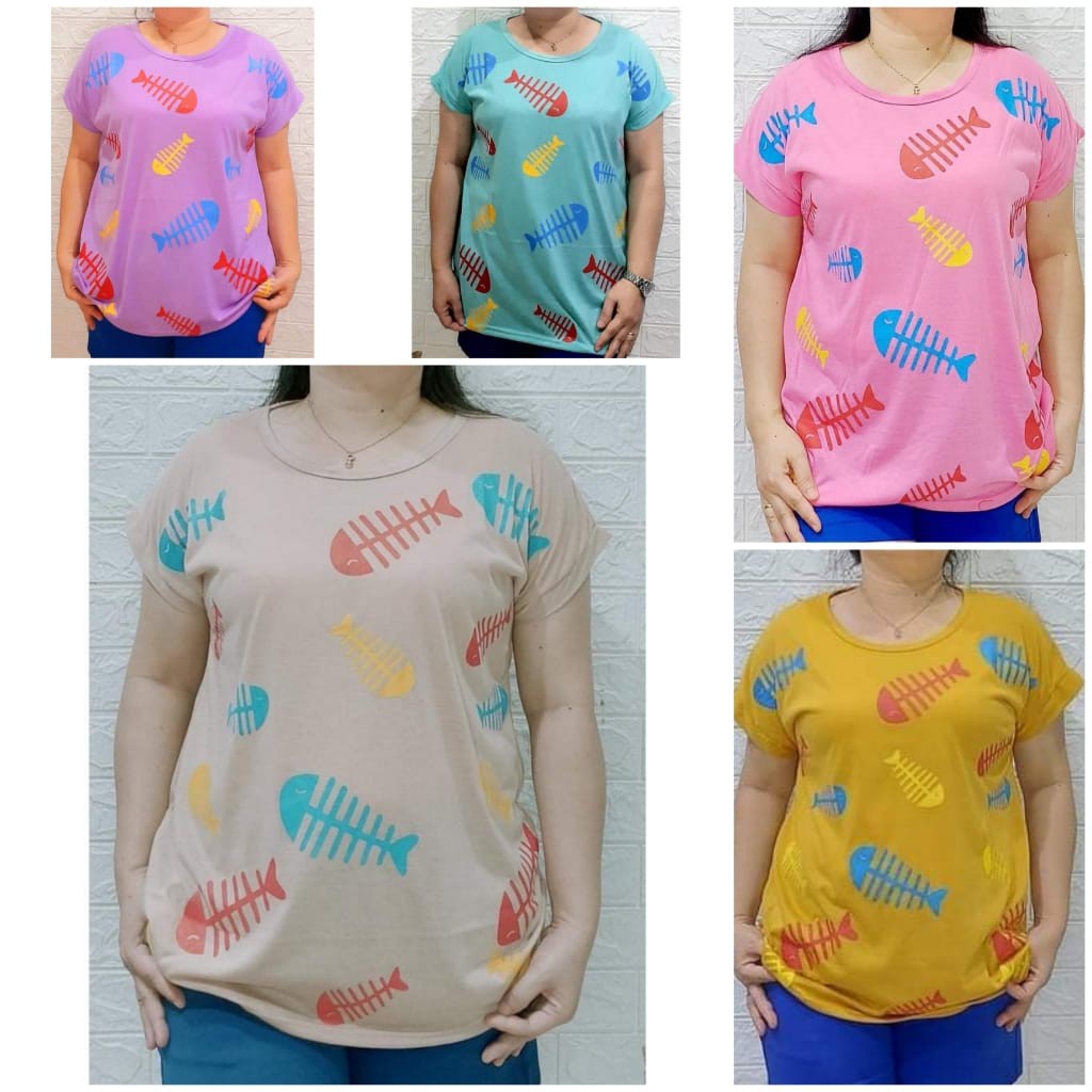 KAOS BIG SIZE CEWEK FULL PRINT | KAOS JUMBO MURAH MERIAH | ATASAN CEWEK XXL | BAJU JUMBO XXL CEWEK