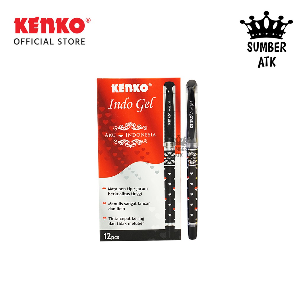 

Pulpen / Pena Gel Pen Kenko Indo Gel / 0.5 mm - 1 PCS