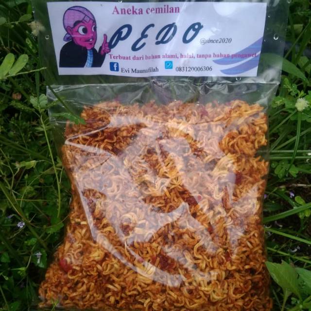 

Camilan Mie kriuk Sehah manis