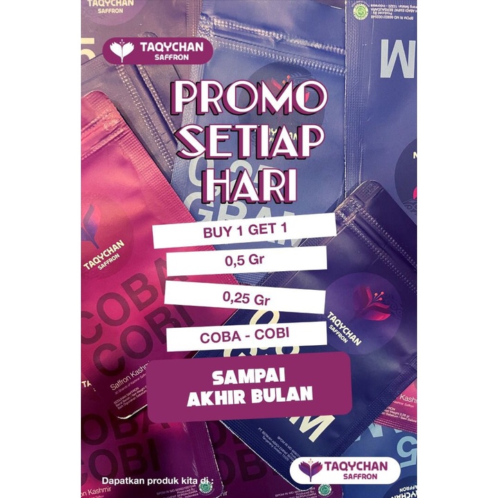 COD [BUY 1 GET 1] Taqychan saffron coba cobi saffron Kashmir premium original by taqy malik