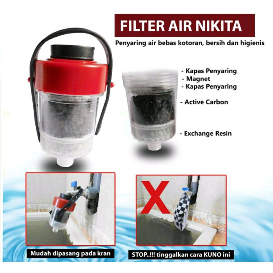 FILTER AIR NIKITA SARINGAN PENJERNIH AIR KERAN