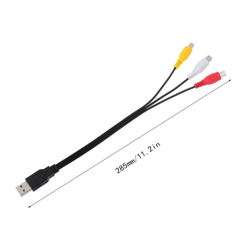 Free Ongkir ya New USB to RCA Cable USB Male to 3 RCA Female Coverter Stereo Audio Video Cable