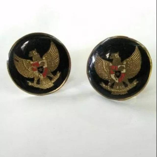 Pin Garuda Bulat Hitam|Pin fiber Garuda Bulat|Pin Garuda