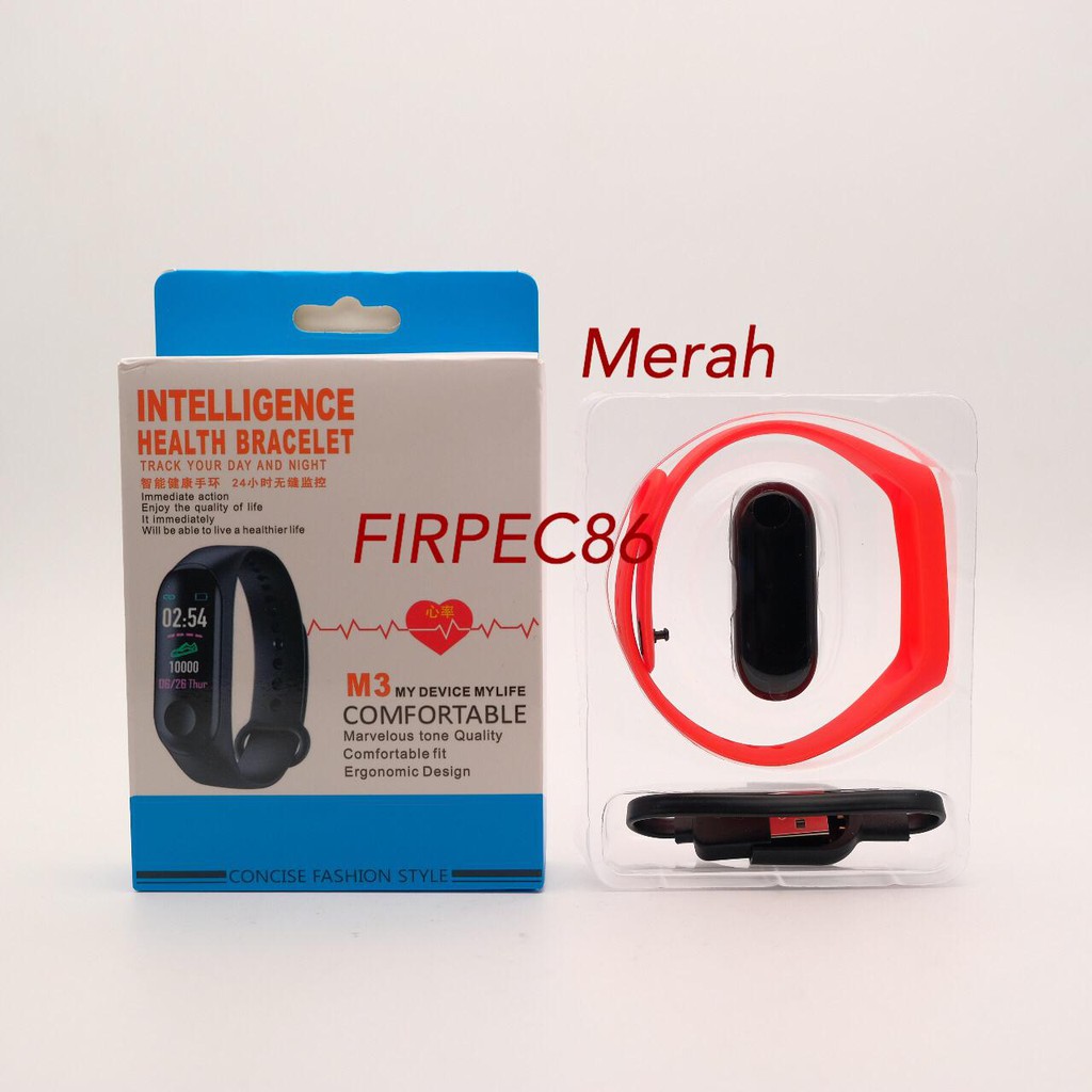 F86 MURAH M3 Smartband Smartwatch Waterproof iP67 Bluetooth Wrist Watch