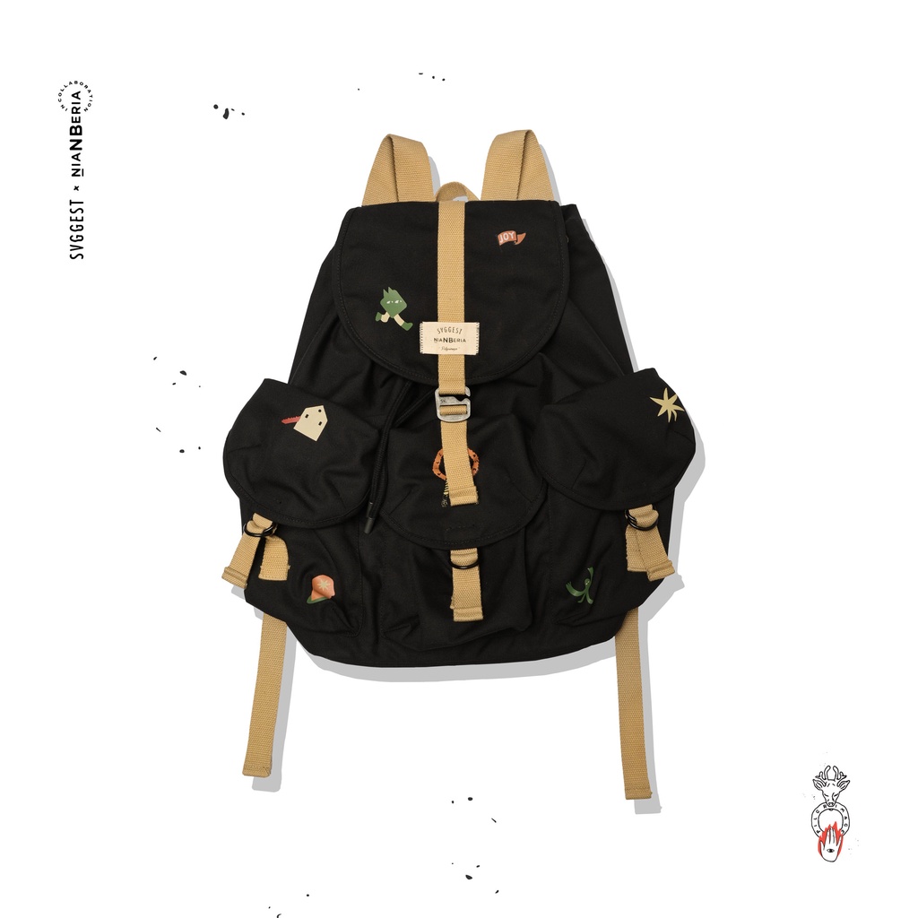 Svggest x NiaNBeria Backpack - Kelana Black