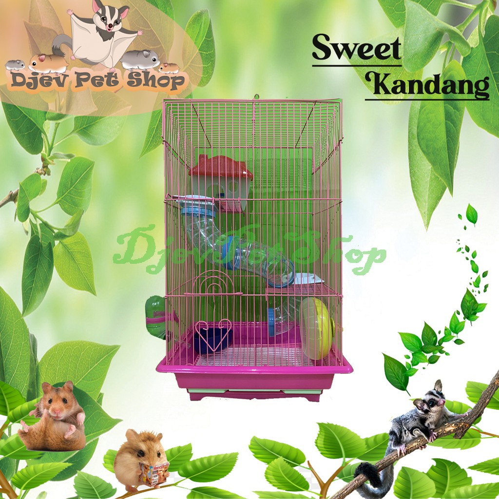 KANDANG HAMSTER || KANDANG 3 TINGKAT || KANDANG HAMSTER BESAR