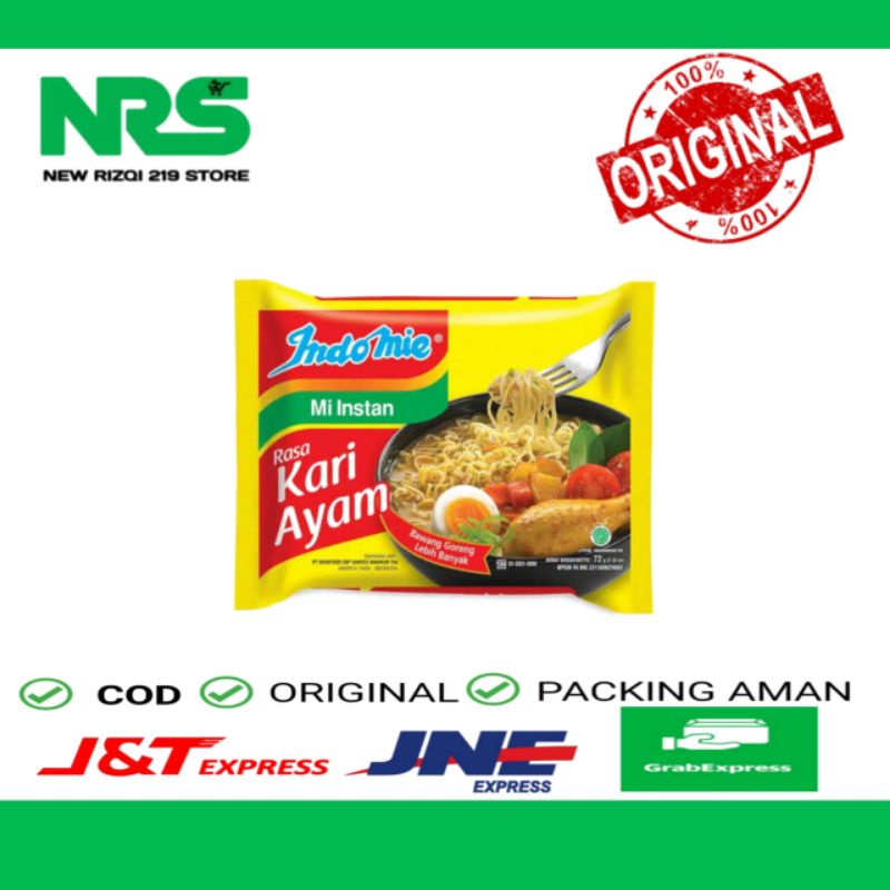 

Indomie Kari Ayam 72gr mi instan