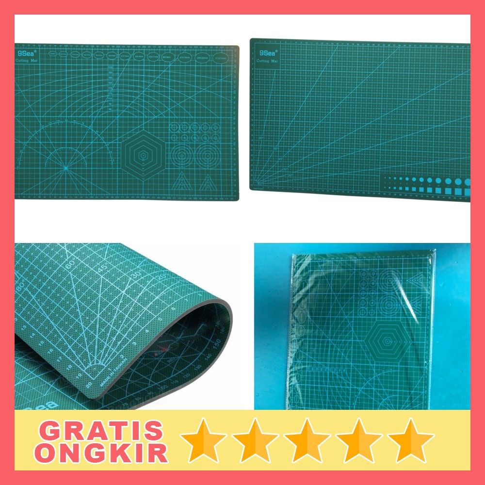 

9Sea Work Cutting Mat Pad A3 45 x 30cm - Green