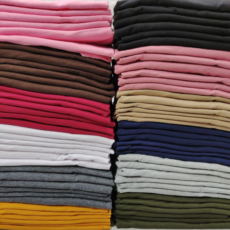 Kaos atasan wanita polos lengan pendek M L XL XXL