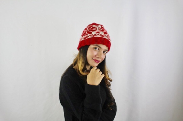 Topi Kupluk Rajut Wool Hat Beanie Snow Pom Pom