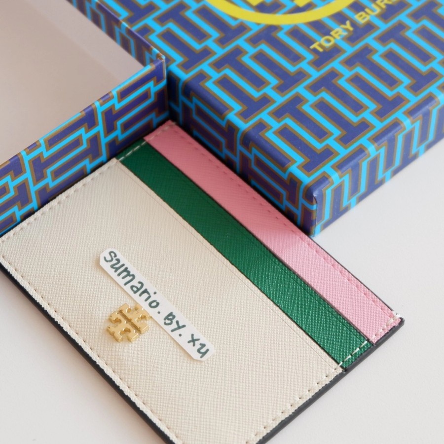 CARD WALLET TB BRANDED B*RCH DOMPET KULIT ASLI CARD HOLDER KARTU TORY