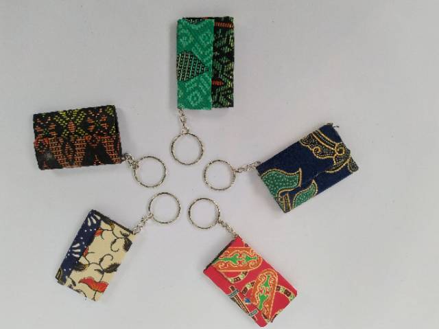 (BISA COD) GANTUNGAN KUNCI DOMPET BATIK HARGA PER PCS UKURAN 6x3 cm - SOUVENIR MURAH KHAS JOGJA