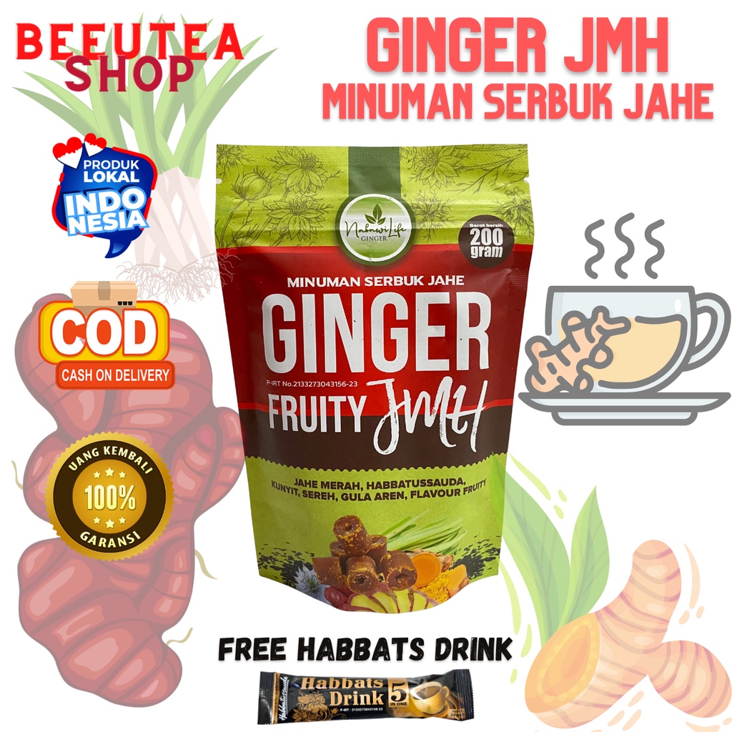 

FRUITY GINGER Fruity Ginger | Jahe Merah | Minuman Jahe Buah | Minuman Buah | Serbuk Jahe Buah NABAWILIFE