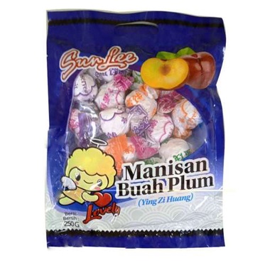 

SUN LEE / SUNLEE MANISAN BUAH PLUM YING ZI HUANG 250GR [KS/MM]