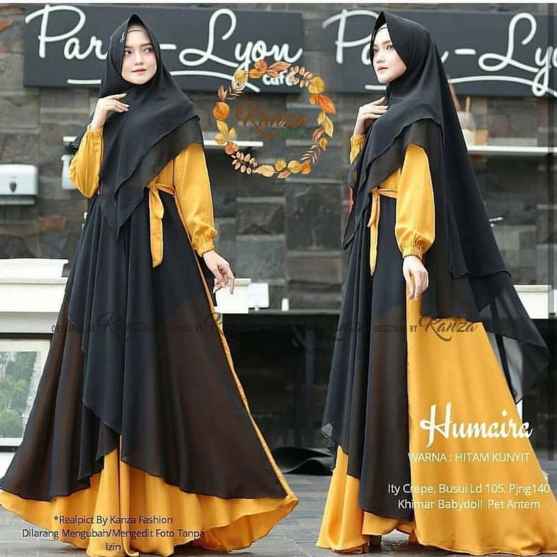 Humaira Syari / muslim gamis pc gamis Syar'i busui baju muslim wanita Dress muslimah hijab gaun