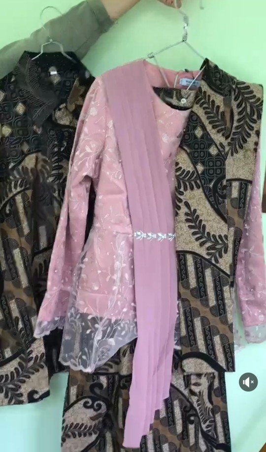 Baju Kebaya / Baju Tunangan / Baju Wisuda / Baju Kondangan / Set Couple Asyifa Dusty Pink