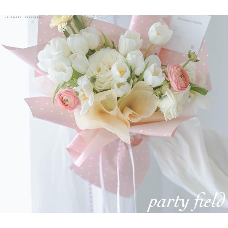 

[1Pak/20Pcs] Xxy Dot Kertas Bunga / Flower Wrapping Paper
