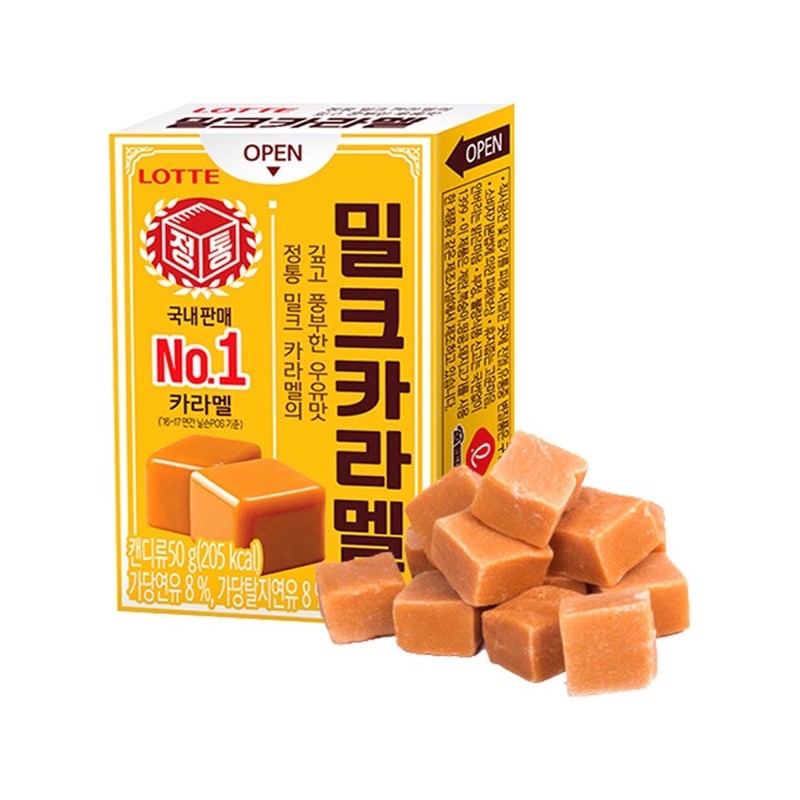 

Lotte Milk Caramel Candy Permen Korea 50 gr