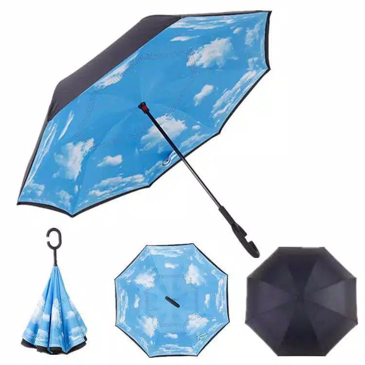 Lcx Payung Terbalik / Down Umbrella/payung Terbalik Motif / Payung Motif