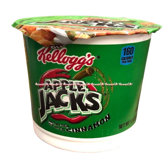 Kellogg's Apple Jacks 42gr Cinnamon Cup Kellog Cereal Sereal Cup Kemasan Mangkok Rasa Kayu Manis Cinamon Kellog's Kelogg's