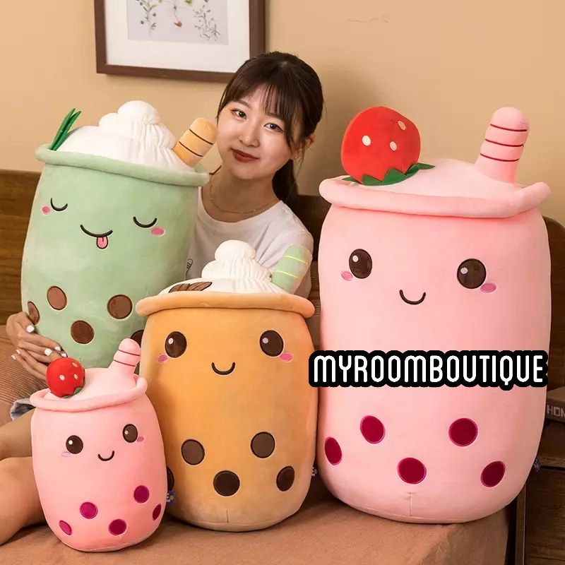 Boneka Boba Viral Buah Jumbo Matcha Choco Strawberry