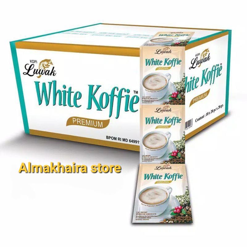 

Luwak white koffie 20g 1 renceng 10pcs