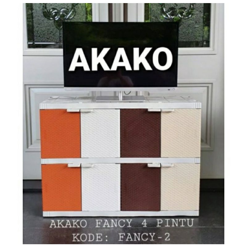 Lemari pelastik bupet tv multifungsi akako