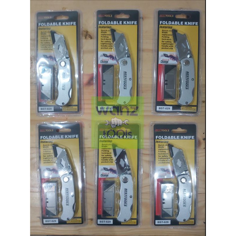 

Pisau Cutter Lipat Serbaguna Foldable Knife Utility Cardboard 7348