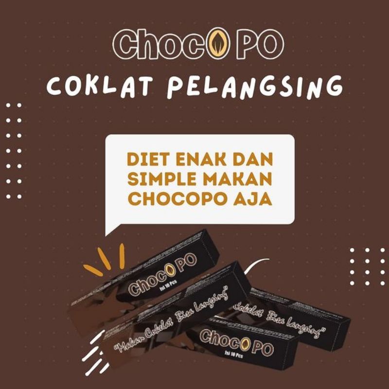 CHOCOPO COKLAT PELANGSING PERUT Diet sehat pencuci perut bab lancar penurun berat badan