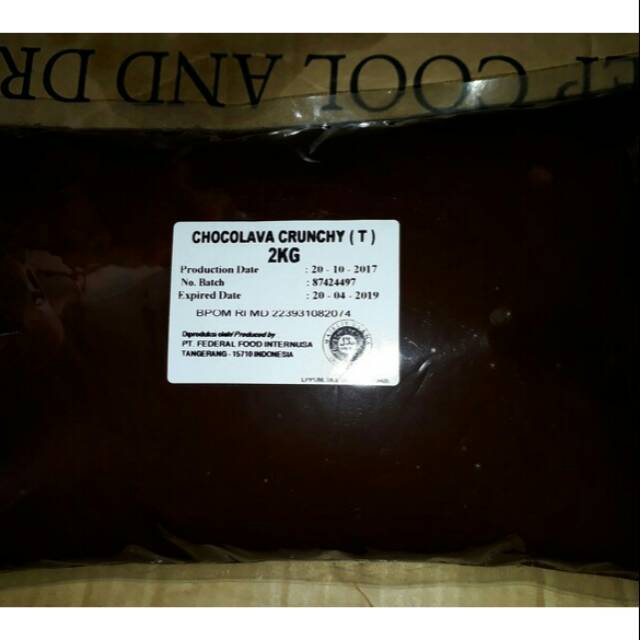 

SELAI COKLAT ELMER CRUNCHY 2 KG