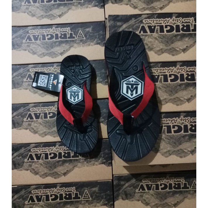 Sandal Jepit Gunung Outdoor Pria Triglav Merah