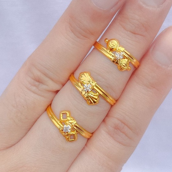 Banyak motif yaa. Cincin model selisih anak dan dewasa emas asli kadar 700 70% 16k 22 surabaya permata 10 11 12 13