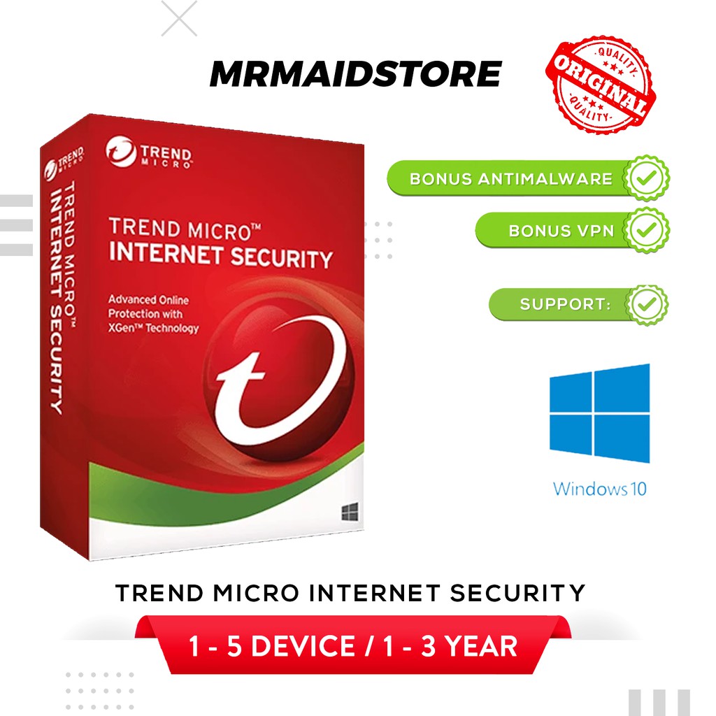 Antivirus Trend Micro internet Security Antivirus Original - Latest Version