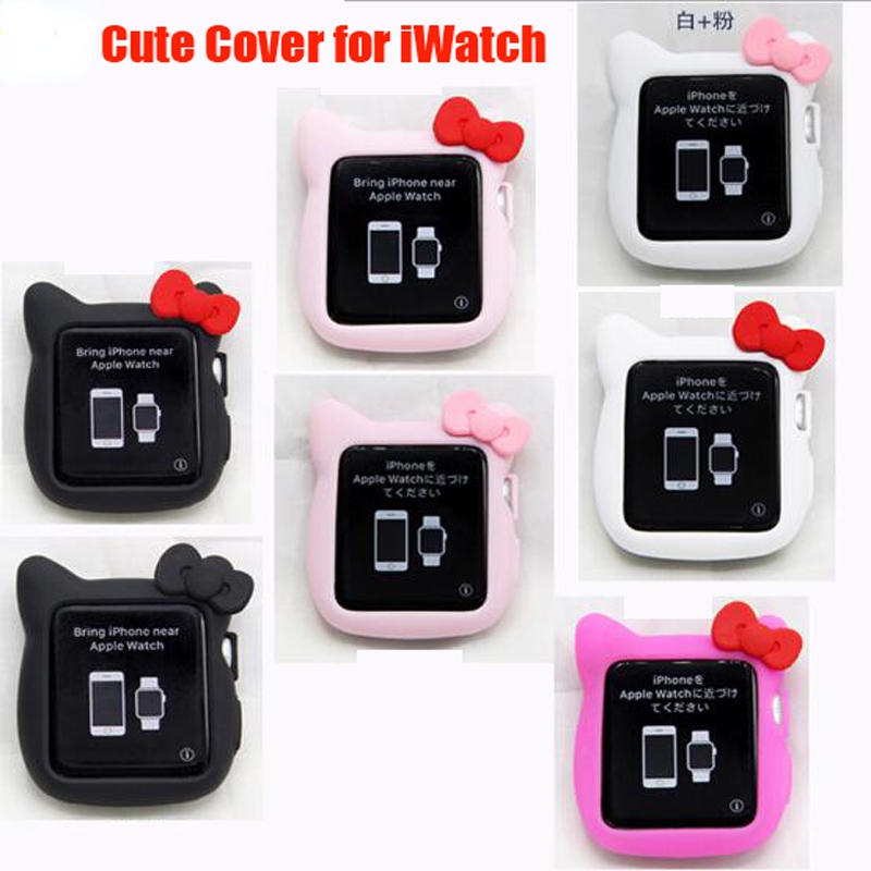 Soft Case Silikon Motif Kartun Untuk Apple Watch Seri 6 4 3 2 1 5 40MM 44MM 38MM 42MM