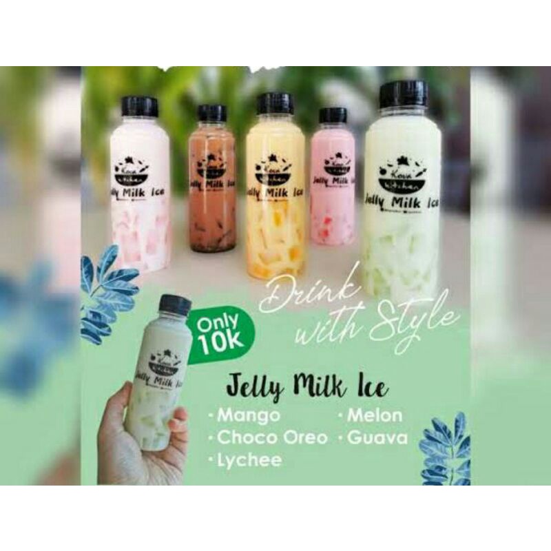 

ice jelly milk drink