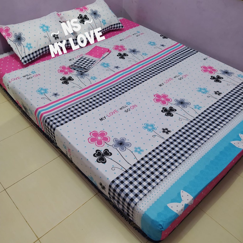 SEPRAI sprai homemade berkualitas motif  minimalis green 