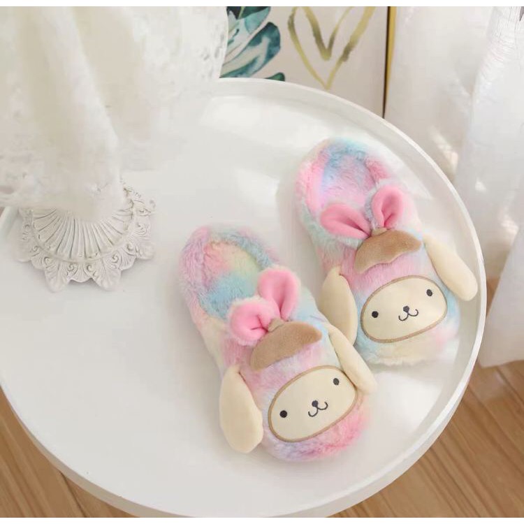 SANDAL RUMAH HELLO KITTY MELODY KUROMI CINNAMOROLL POMPOM PURIN