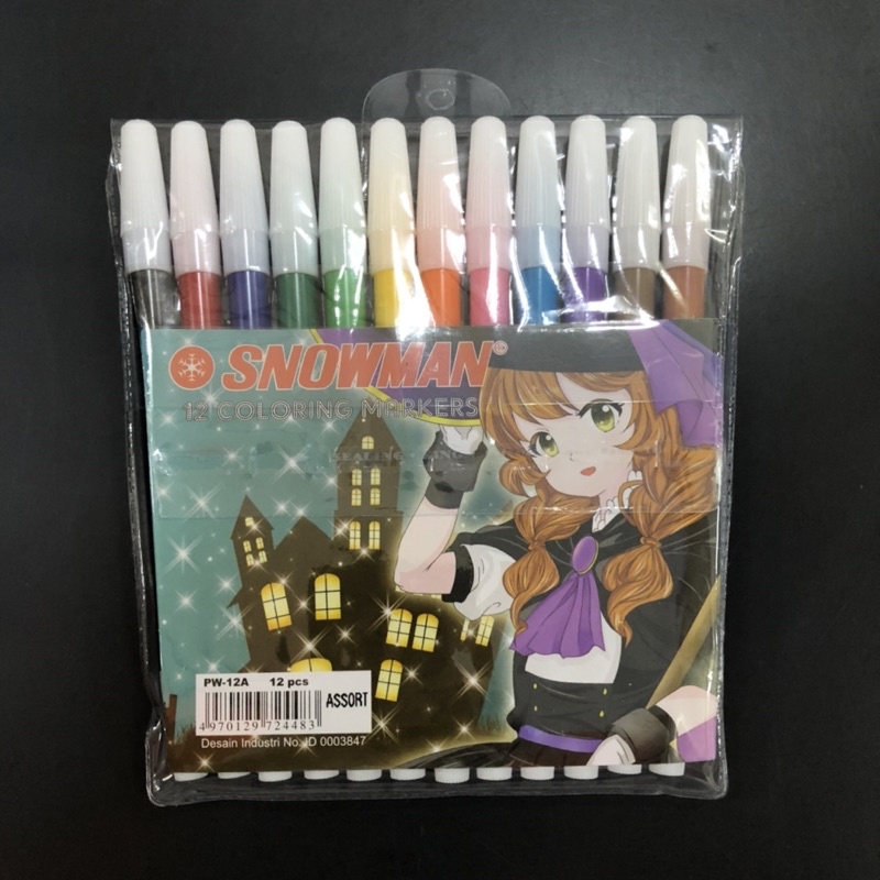 

SPIDOL SNOWMAN 12 WARNA