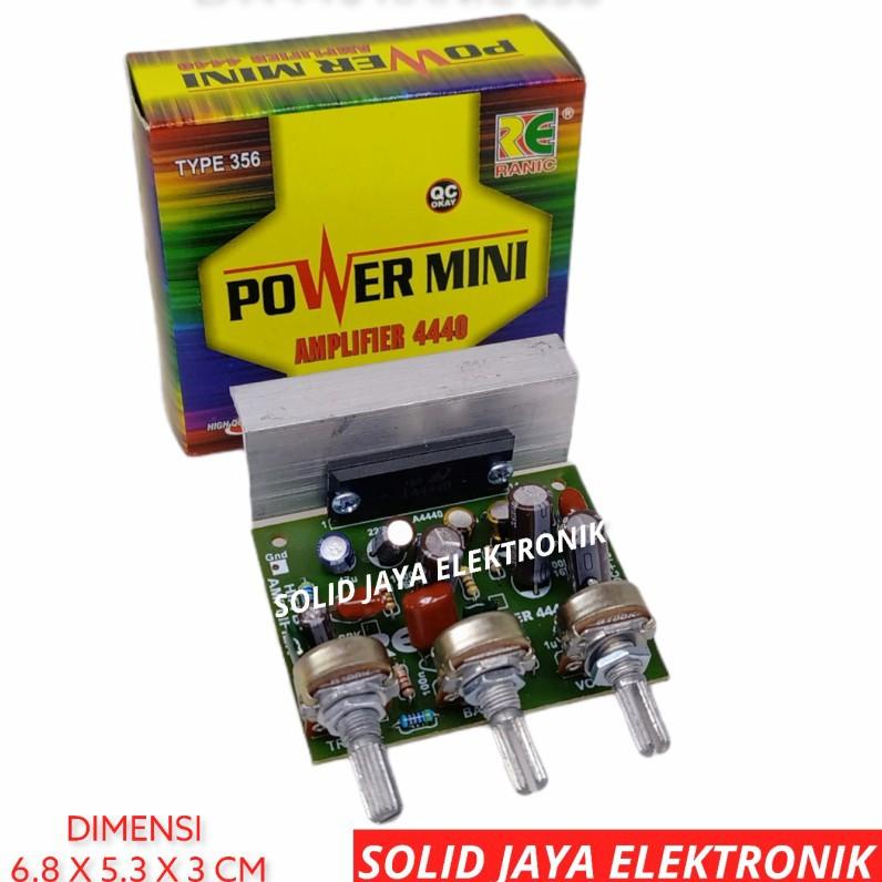 ☊ KIT POWER AMPLIFIER 12V LA4440 LA 4440 12 V VOLT DC AKI MONO POWER MINI PLUS TONE CONTROL RANIC 35