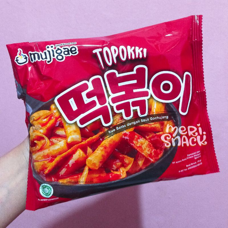 

Topokki Mini Mujigae / Makanan Korea Halal / Tteokbokkie / Topoki dengan Saus Gochujjang / Gochujang