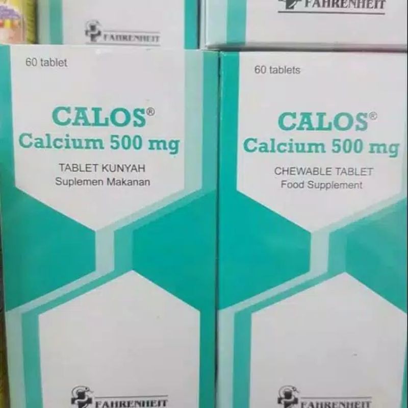 Calos 500 mg / Calsium tablet hisap / suplemen makanan