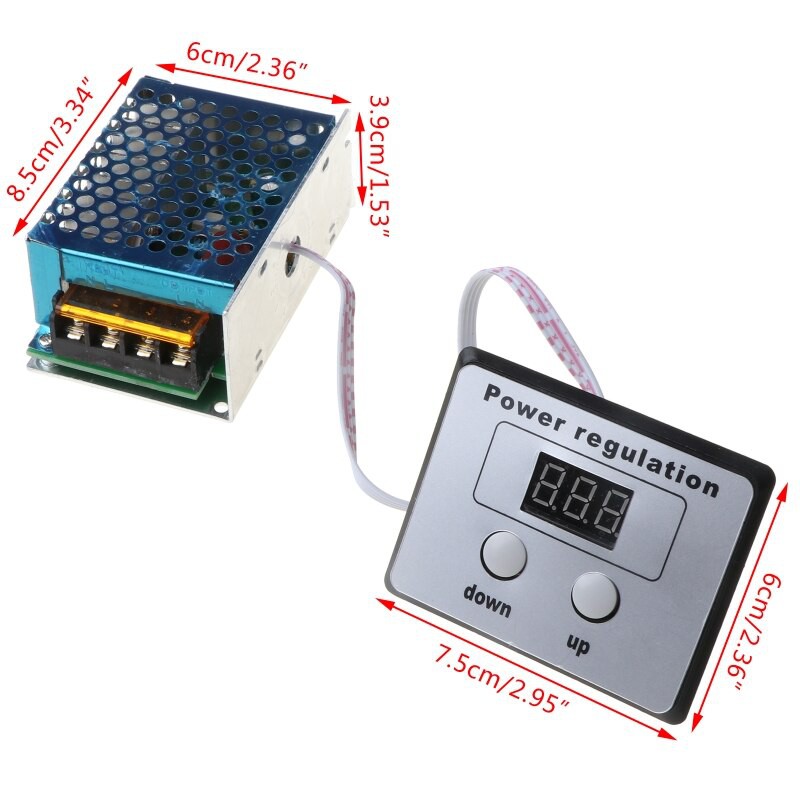 Controller Motor Speed Elektrik SCR 4000W 220V AC SCR Voltage Regulator