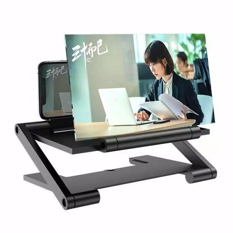 ENLARGE SCREEN F6 Kaca Pembesar Layar HP ENLARGED Amplifier Zoom Mobile Phone Magnifier Cinema 3D view