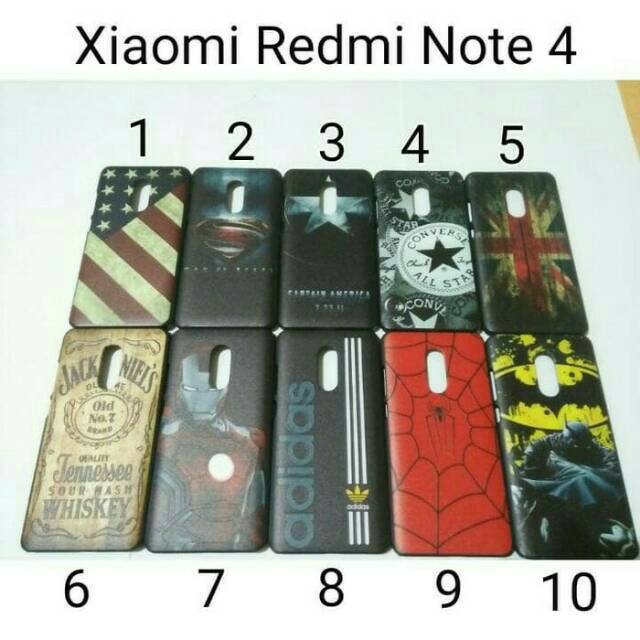 Hardcase Karakter For Xiaomi Redmi Note 4 / Backhard Case Redmi Note 4