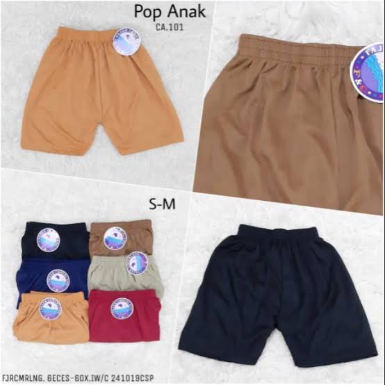 3 Pcs Celana Pendek Fajar Cemerlang - Celana Ketat Wanita - Anak dan Dewasa Mix Warna