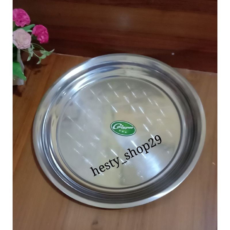 Nampan Bulat Stainless Steel Calypso 30cm